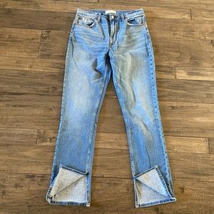 Abercrombie Skinny High Rise Split Hem